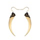 Serpent Fangs Gold Spike Earrings