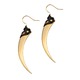 Serpent Fangs Gold Spike Earrings