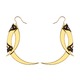 Thistle Thorn Small Gold Drop Earrings 