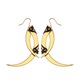 Thistle Thorn Small Gold Drop Earrings 