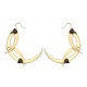 Thistle Thorns Medium Gold Hoop Earrings